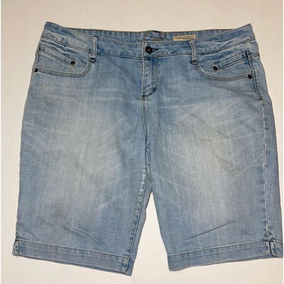 **CHIP & PEPPER** BERMUDA DENIM WOMENS JEAN SHORTS‎ SZ15 - Picture 1 of 7